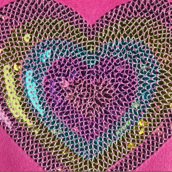 ❤ NWT The Children’s Place Toddler Girls Heart Velour 2-Piece Outfit Set - Pink - Picture 3 of 9